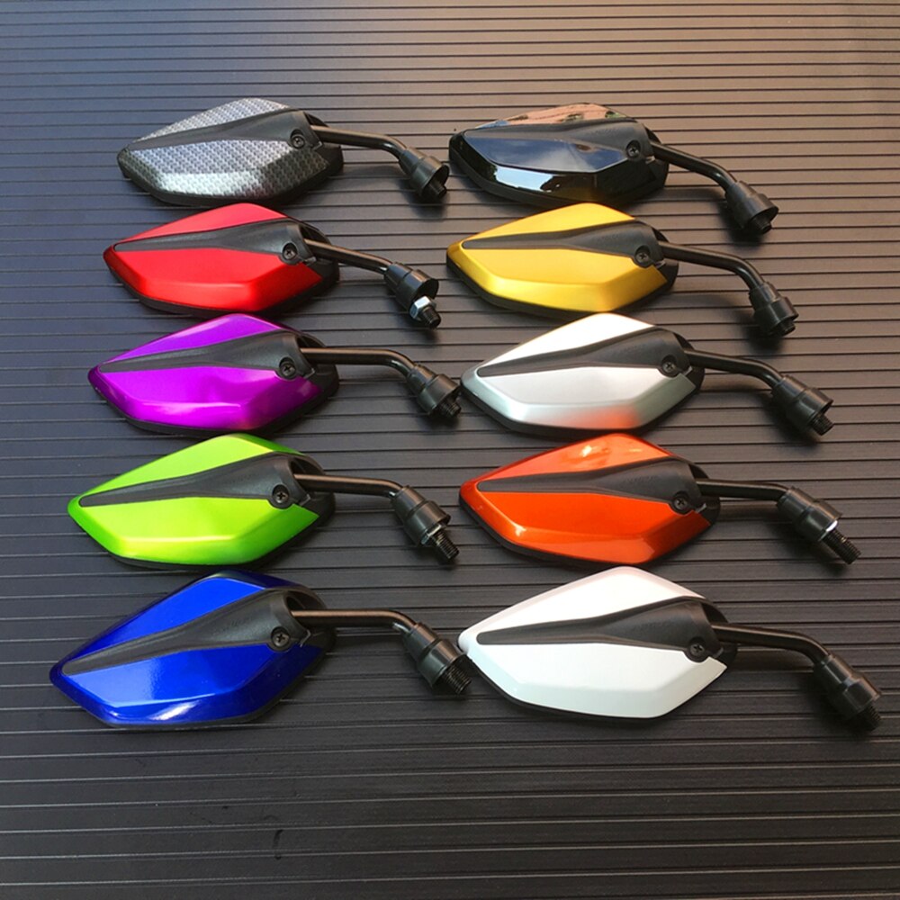 Universual Motorfiets Achteruitkijkspiegels Motorbike 360 Graden Rotatie Motorrijwiel Scooter Side Spiegels 10Mm