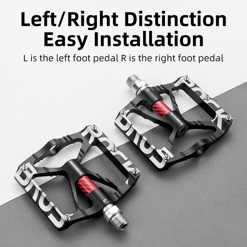 ROCKBROS – pédales de vélo ultralégères et réfléchissantes, accessoires de cyclisme
