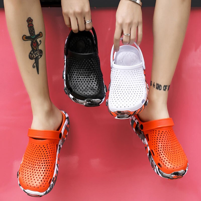 Lizeruee strand hurtigtørre hjemmesko sommer mænd træsko sveller sportssandaler til mænd udendørs platform sko gummi zapatos mujer