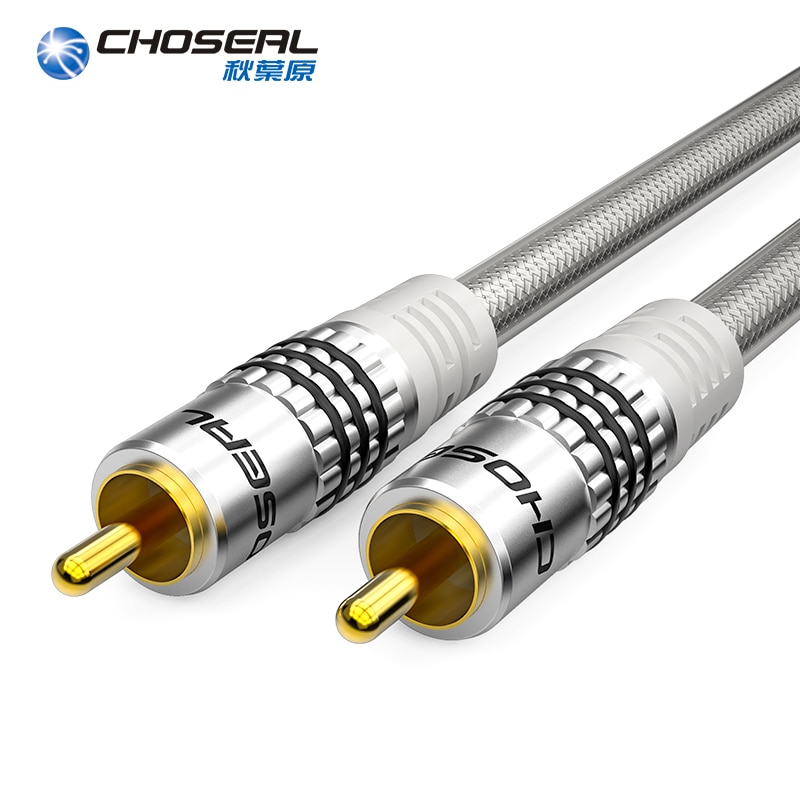 Choseal Digitale Audio Coaxiale Kabel Premium S/Pdif Rca Male Naar Rca Male Coaxiale Speaker Kabel Voor Hdtv Subwoofer hi-Fi Systemen