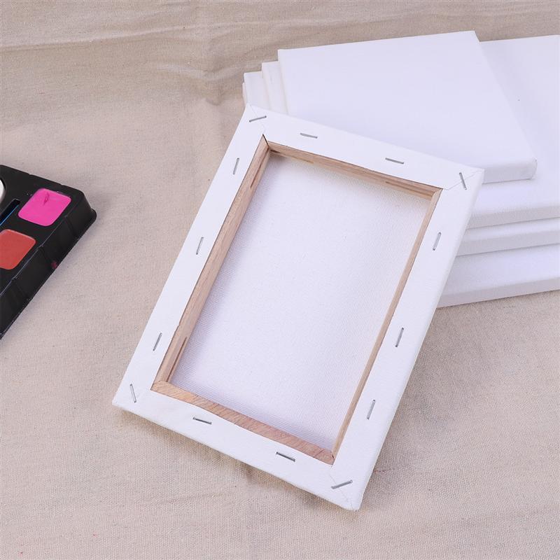 10PCS Wood Painting Frame Cotton White Stretched Canvas Frame For Drawing DIY Pure Cotton Canvas Hand-Painted Oil Painting Frame