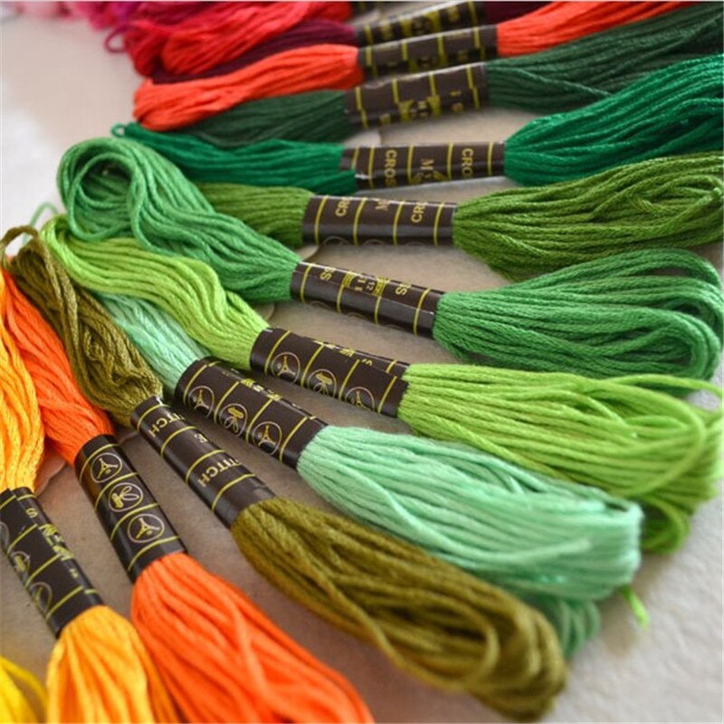 50PCs Threads Stitch Thread DIY Knitting Handmade Floss For Sewing Skeins Craft Embroidery Thread Linha De Costura Kit