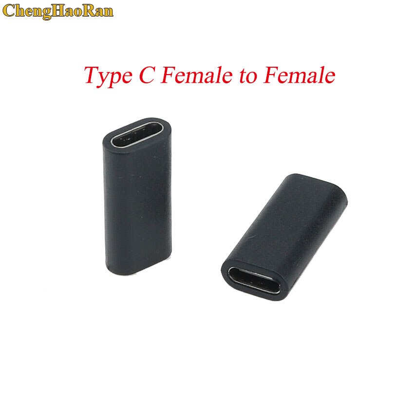 1 stk usb 3.1 type c han til kvinde usb 2.0 3.0 konverter usb-c adapter til samsung huawei smart phone portable connector: Kvinde til kvinde