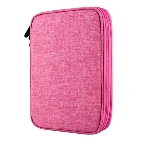 Travel Digital Storage Bag Laptop Power Adapter Organizer Case USB Gadget Rangement Multifunction Cable Earphone Wire Cases: Pink