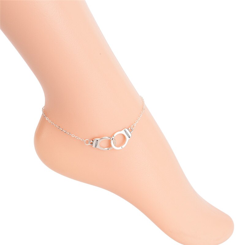DIY Friendship Anklets For Women Girl Bohemian Anklet Color Handmade Bracelet Barefoot Party Jewelry: Silver Plated