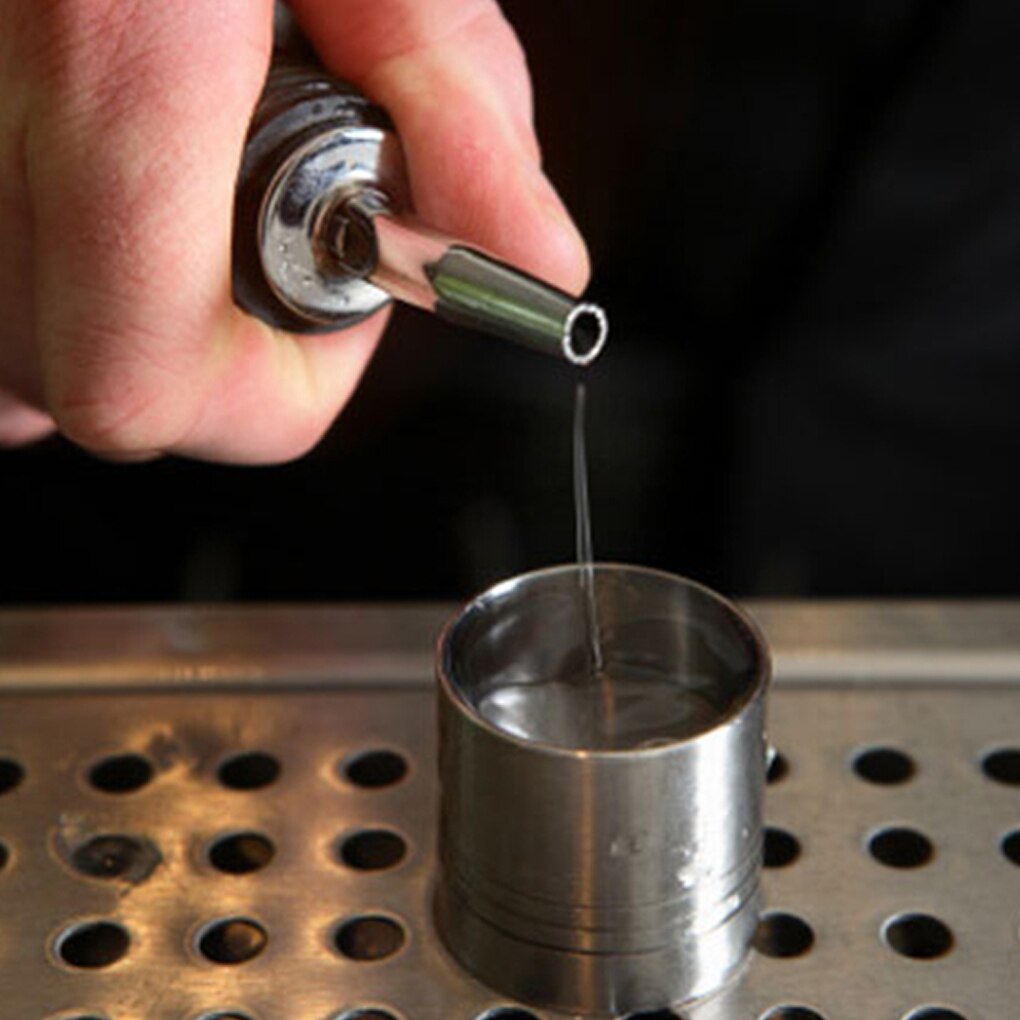 2pcs Stainless steel wine Olive Oil Pourer Dispenser Spout Glass Bottle Pourer Black