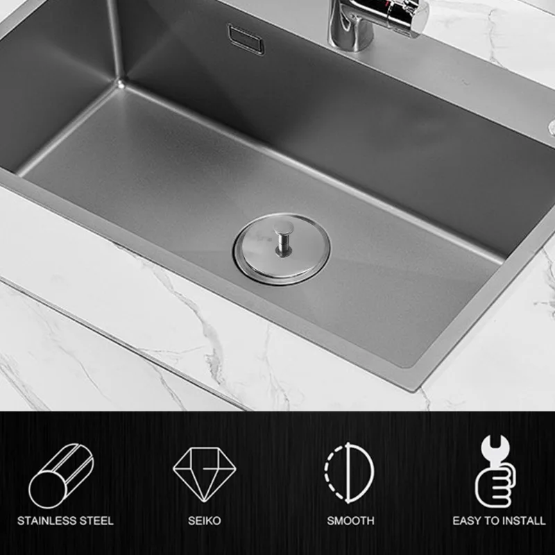 Tapón a prueba de fugas para fregadero, cubierta de tapón de fregadero de acero inoxidable, tapas universales para bañera y lavabo, accesorios de baño, 3/1 Uds.