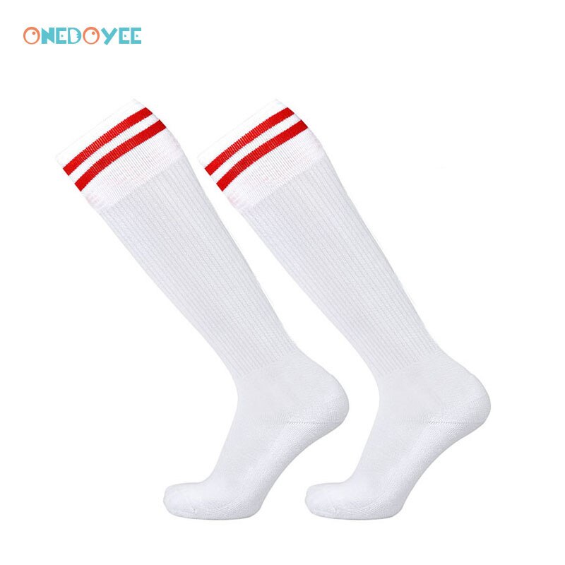 Onedoyee Sports Men Women Kids Football Socks Outdoor Running Soccer Socks Breathable Children Boys Stockings Socks Knee High: Gray / Kids  Size