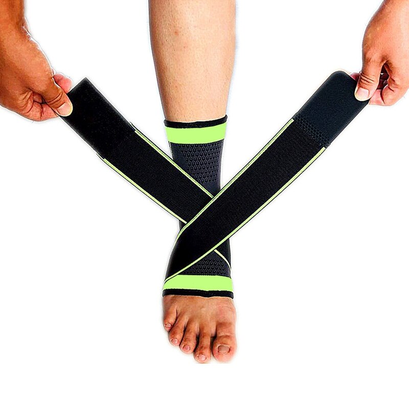 1pc 3d pressurizado bandagem tornozelo suporte de pulso esportes ginásio badminton tornozelo cinta protetor de pé mangas cinto elástico
