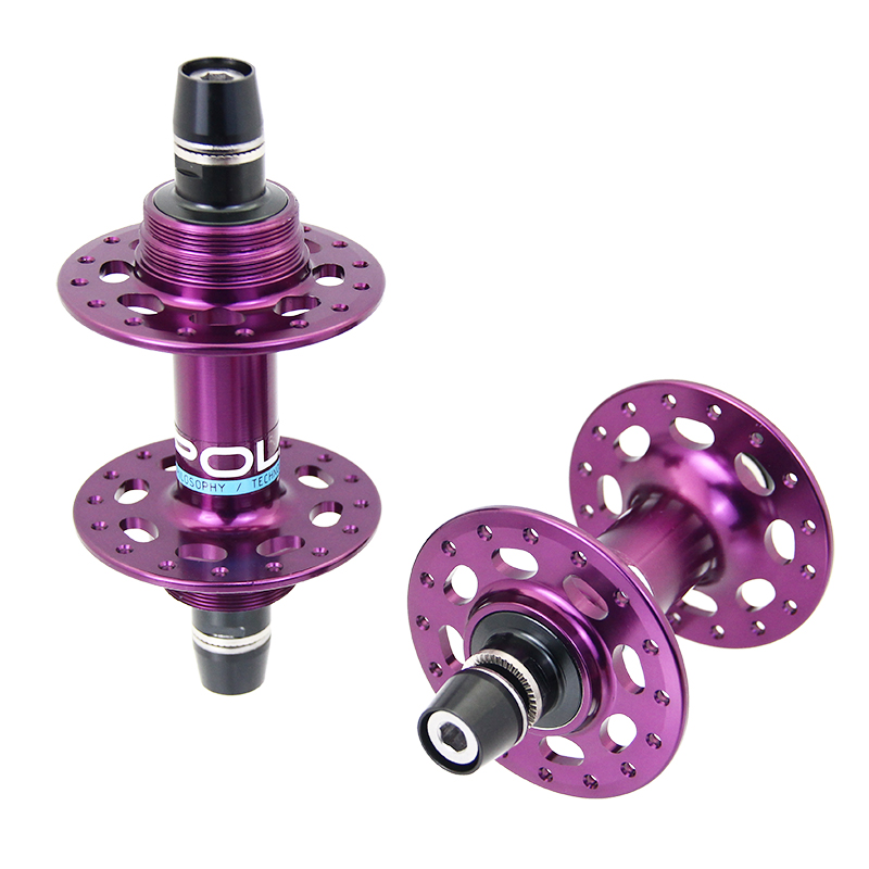 POLSO 20H 24H 32H Fixed Gear Hub Track Bike Aluminum Alloy Axle Cycling Hubs with 17T Cog