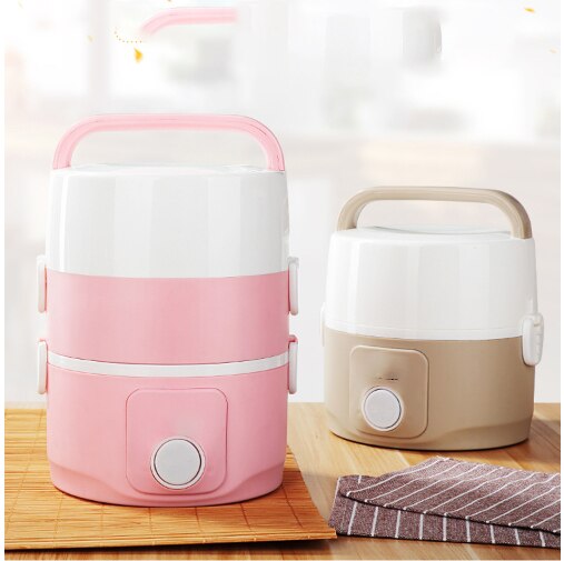 Electric Steamer Three-layer Heating Lunch Box With Timer Function