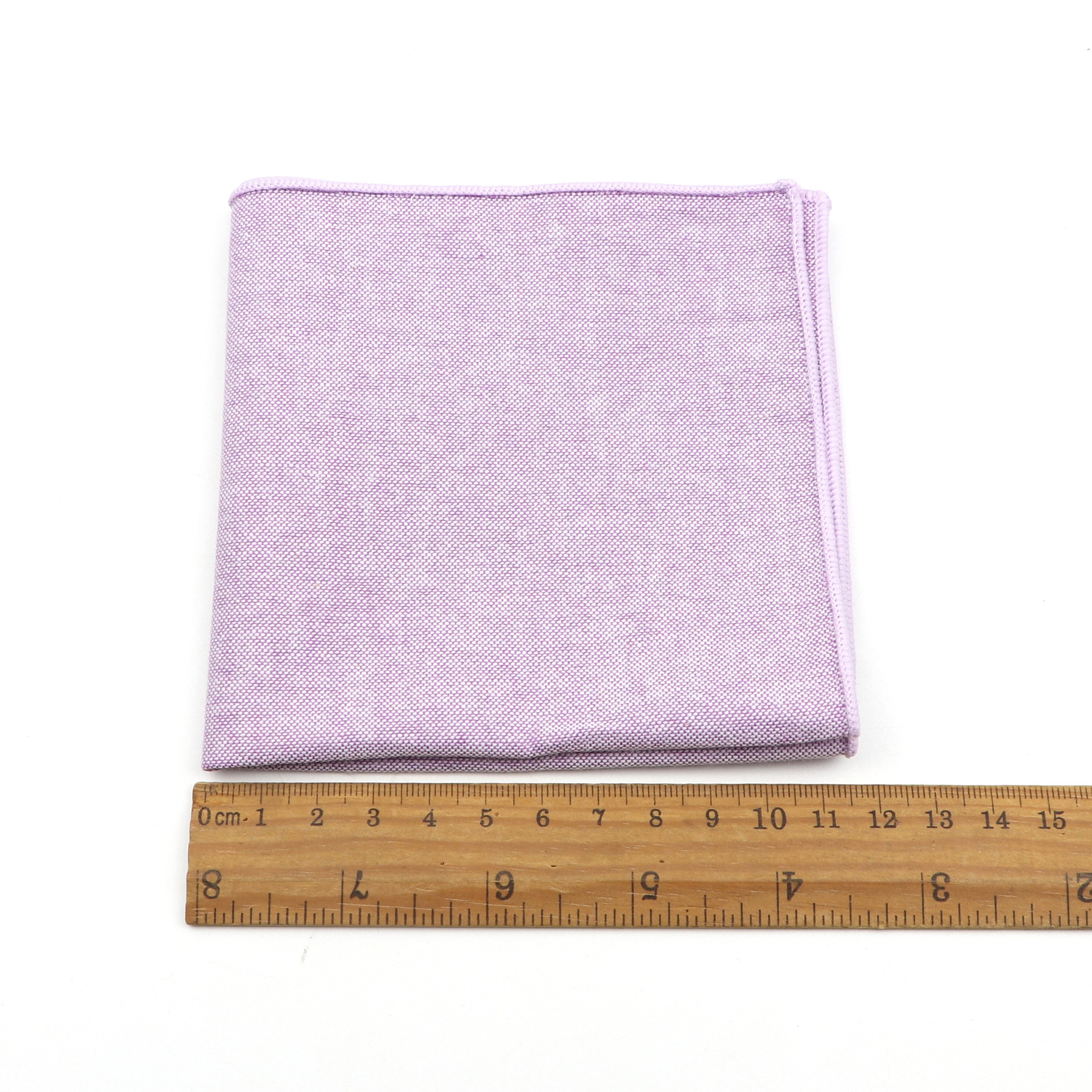 Adult Cotton Handkerchiefs Solid Color Hanky for Men Business Casual Pockets Square Handkerchief 23cm Width Wedding Hankies