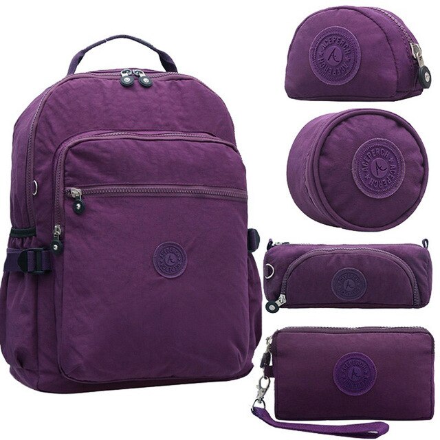 ACEPERCH Ragazza Zaini Delle Donne di Scuola Zaino per le Ragazze Adolescenti Mochila Feminina Ragazzi Del Computer Portatile Bambini Mochila sac a dos: Purple