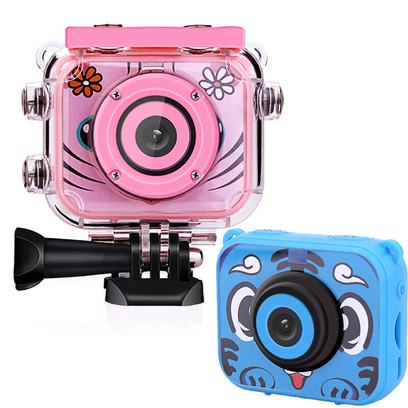 Kinderen Kids Actie Camera Mini Sport Camera Voor Kinderen Digitale Camera 1080P Video Camera Camcorder Met 30M waterdichte Case