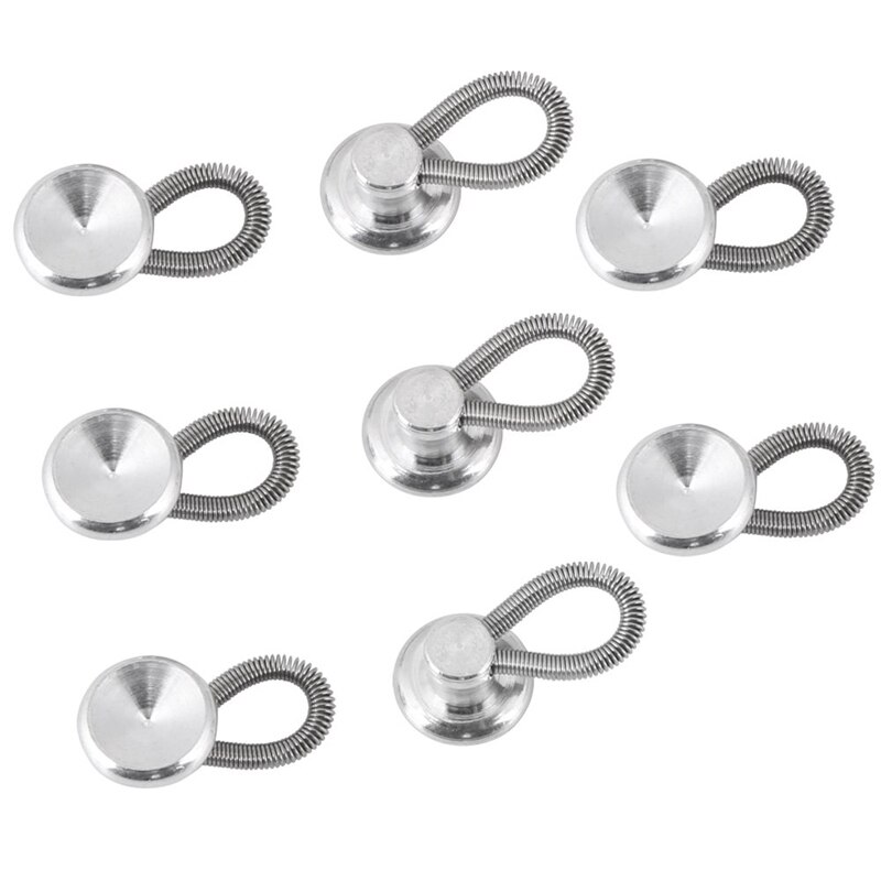 1pc/6 stk krave forlængere metal knapper jeans bukser talje stretch skjorte jakkesæt binde hals udvidere fleksibel lås forlænge spænde
