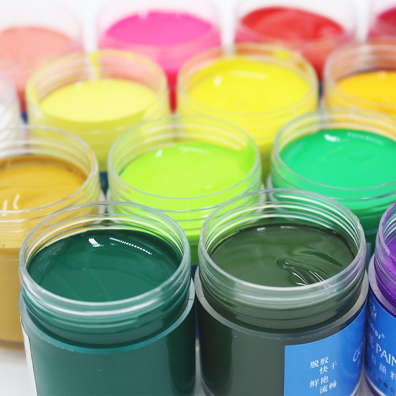 Degummed gouache maalisarja 24 väriä guassi setti maalaus tarkastus guassi maali pigmentti