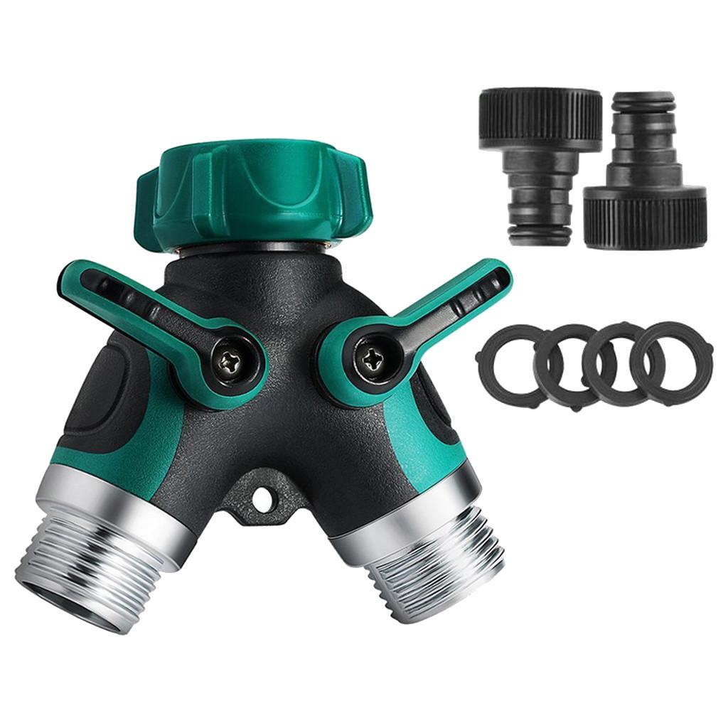 Tuin 2-Manier Distributeur Waterstroom Zinklegering Y Slang Splitters Connector Regulable Praktische Kraan Tuin Water Connectors