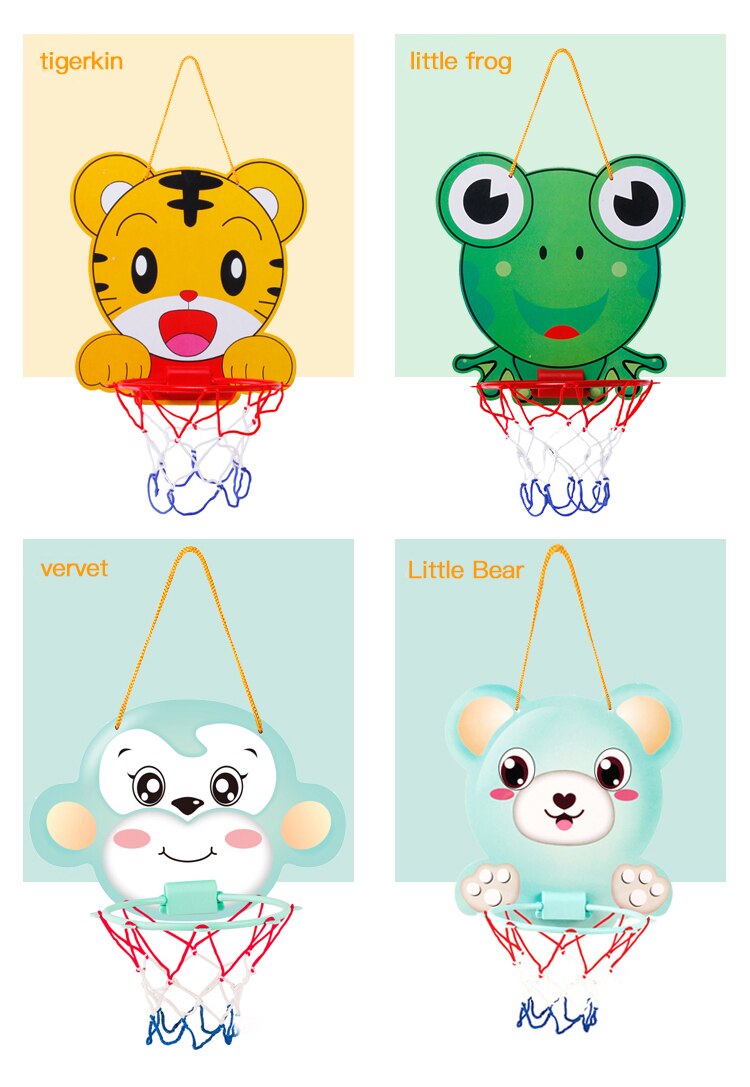 Cartoon Animal Basketball Board Indoor Fitness Sports Mini Basketball Hoop For Children - Basketball Board