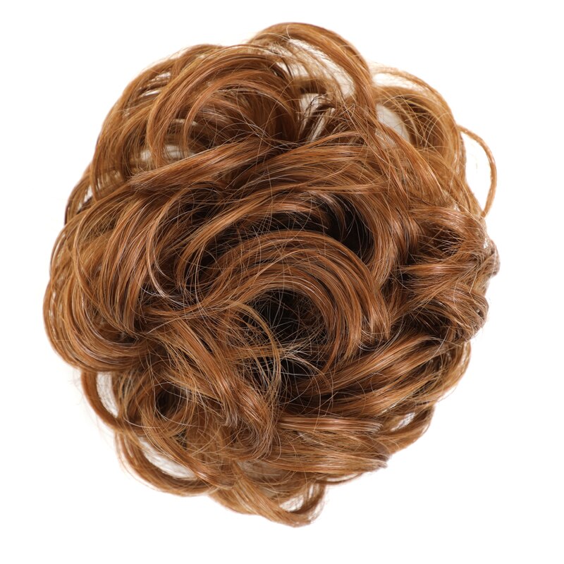 Extensiones de moño sintético de estrella Rosa, rizadas y desordenadas, extensión de pelo para boda, moño para mujeres y niños