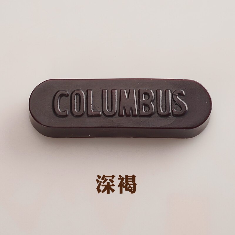 Japan Imported COLUMBUS Columbus Leather Edge Wax Grinding Edge Wax Leather Edge Polishing Leather Production leather paint: Dark brown