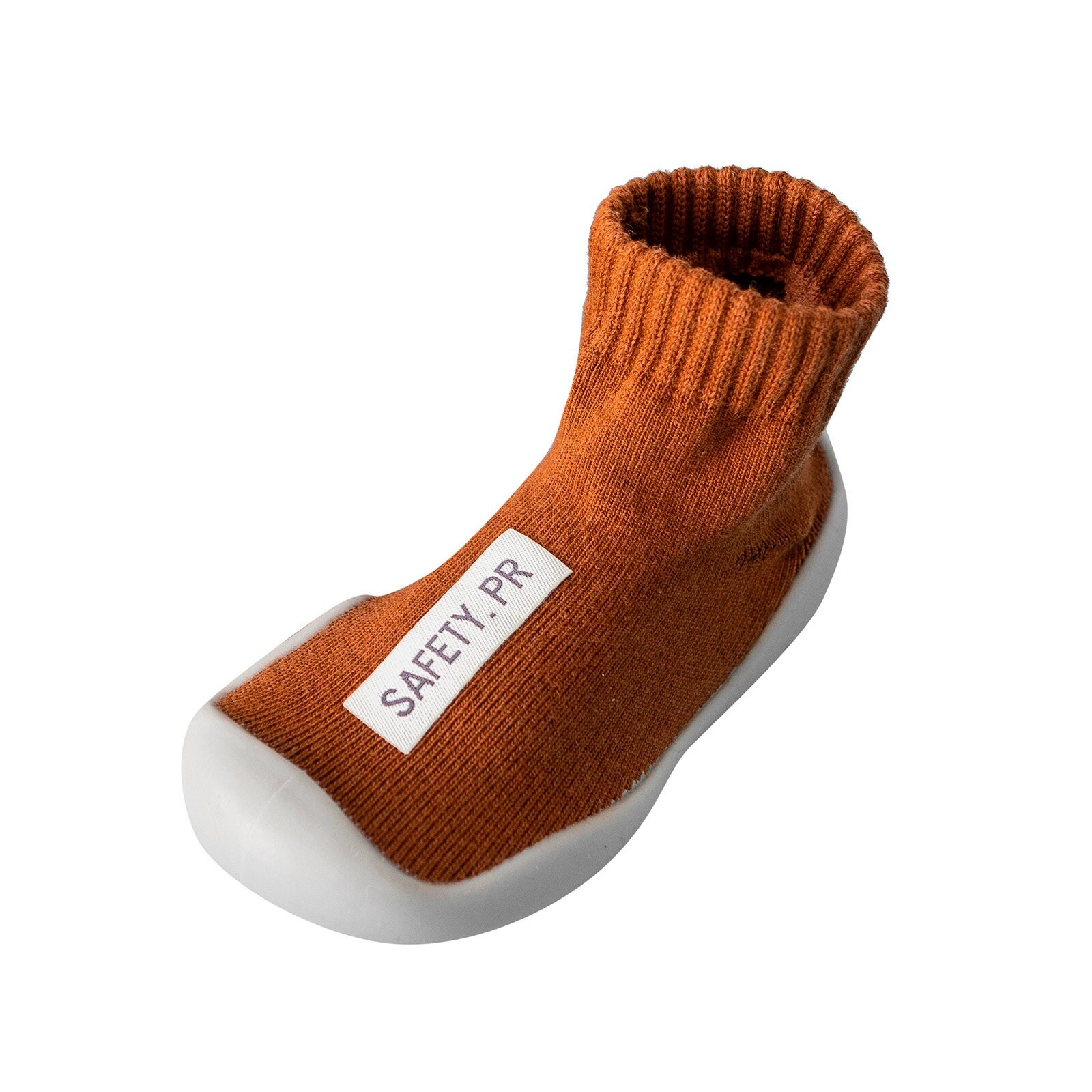 Baby Boy Girl Warm Floor Socks Rubber Sole Shoes Antislip First Walker Soft Cartoon Anti-slip Sole Summer Breathable Sneaker: Brown / 3-4 Years