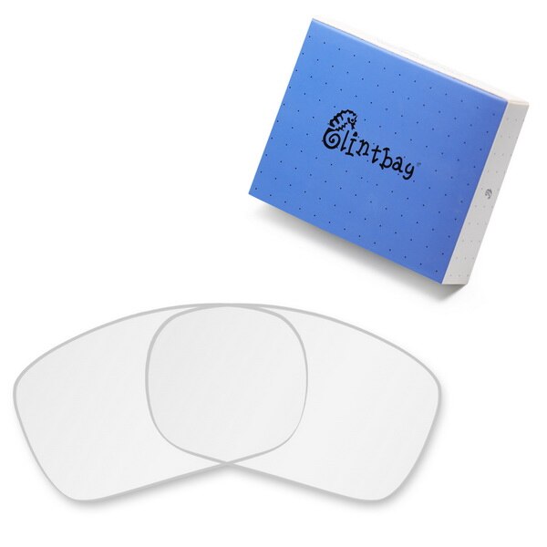 Glintbay Performance Polarized Replacement Lenses for Oakley Turbine Sunglass - Multiple Colors: Crystal Clear Non-po
