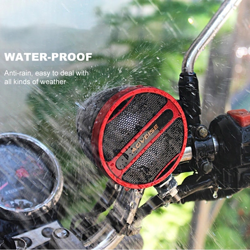 Waterproof Moto MP3 Player Alarm System Amplifier 12V Bluetooth Music Player FM Radio Plating/Frosted Stereo Motorcycle Speaker