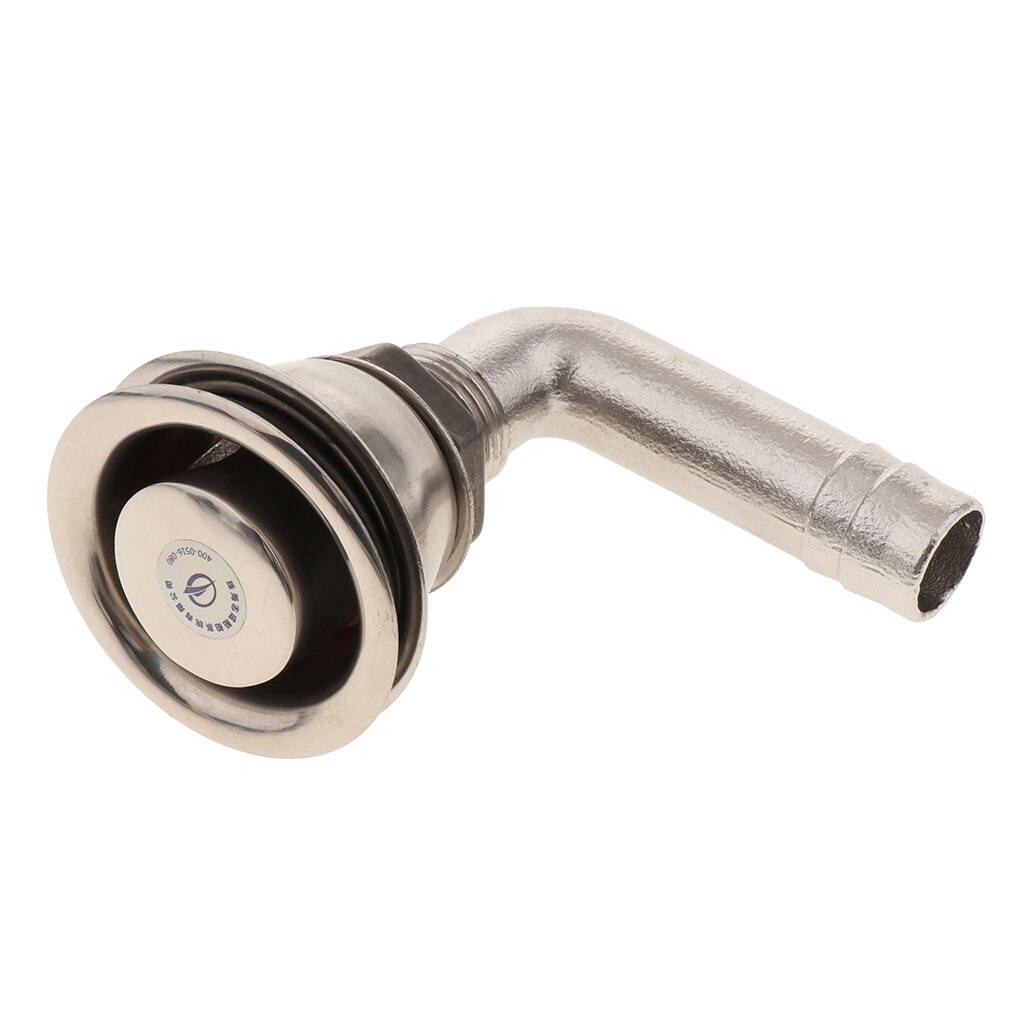 Marine Boat Fuel Gas Tank Vent 5/8inch Stainless Steel Flush Mount 90 Degree