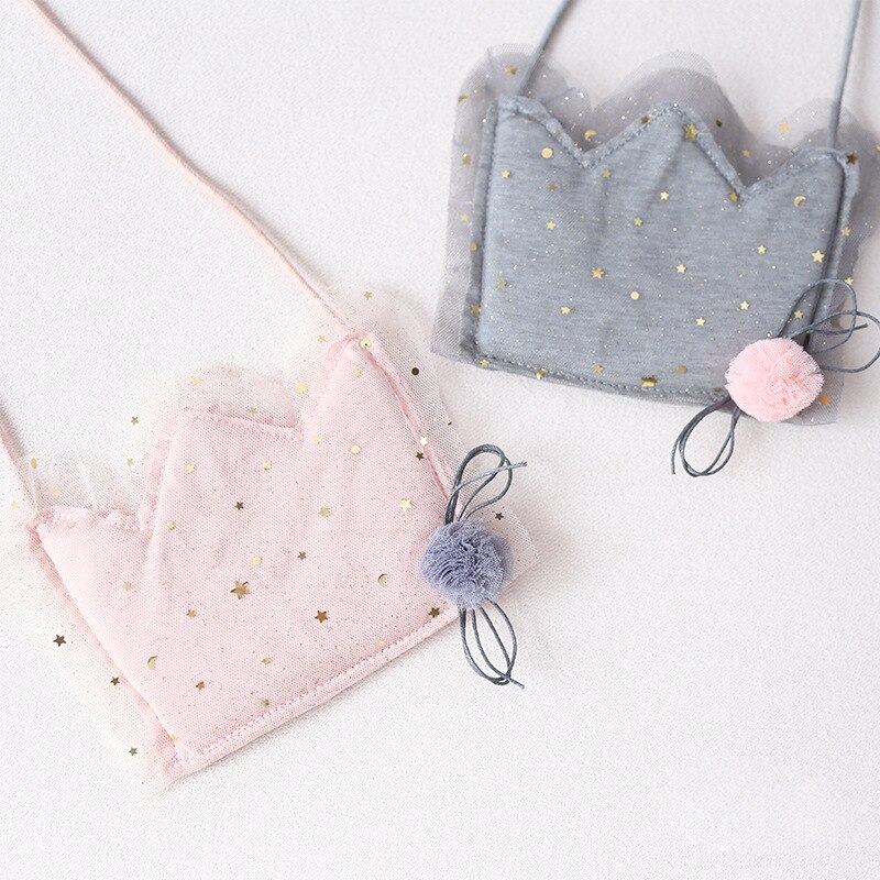 Słodki niemowlę cekiny portmonetka torebka korona korona mini zero kopertówka dla dzieci dziewczyny posłaniec torba maluch torebki torebki 5 sztuk