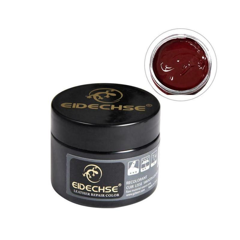 1Pc Color Leather Make-up Cream Leather Goods Renovation Coats Sofa Holes Leather Dyeing Care Cracks Scratch Oil Restoratio U3P4: Burgundy