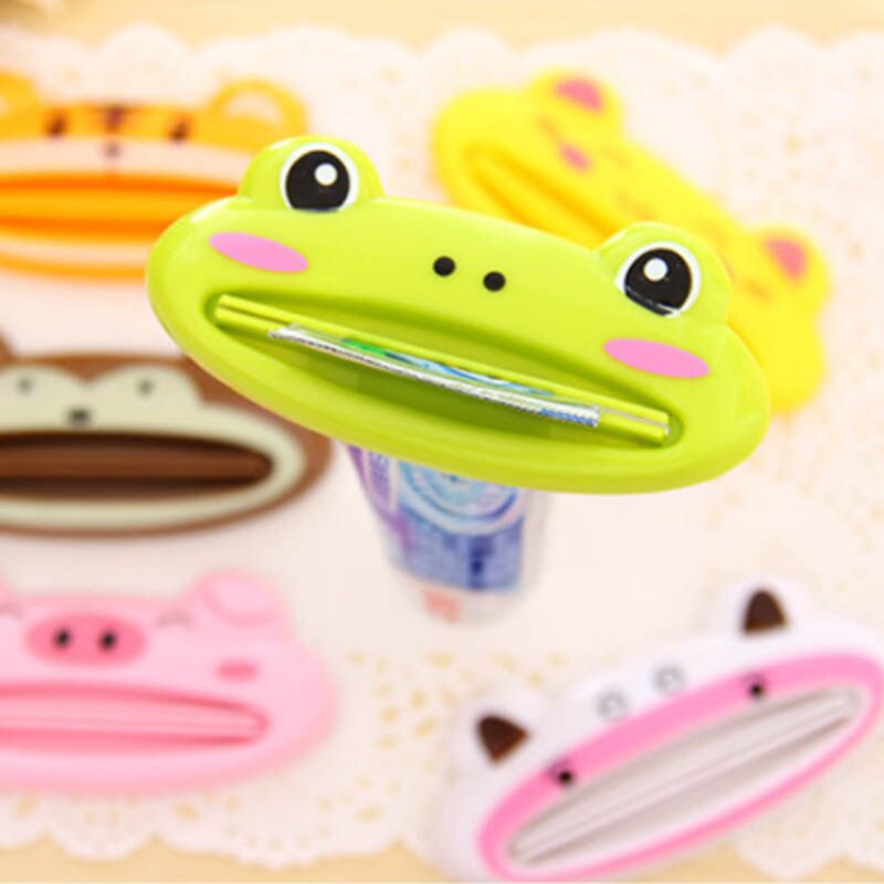 Cartoon Animal Toothpaste Squeezing Clamp Toothpaste Dispenser Easy Squeeze Paste 2Pcs Toothpaste extruder Bathroom Accessories