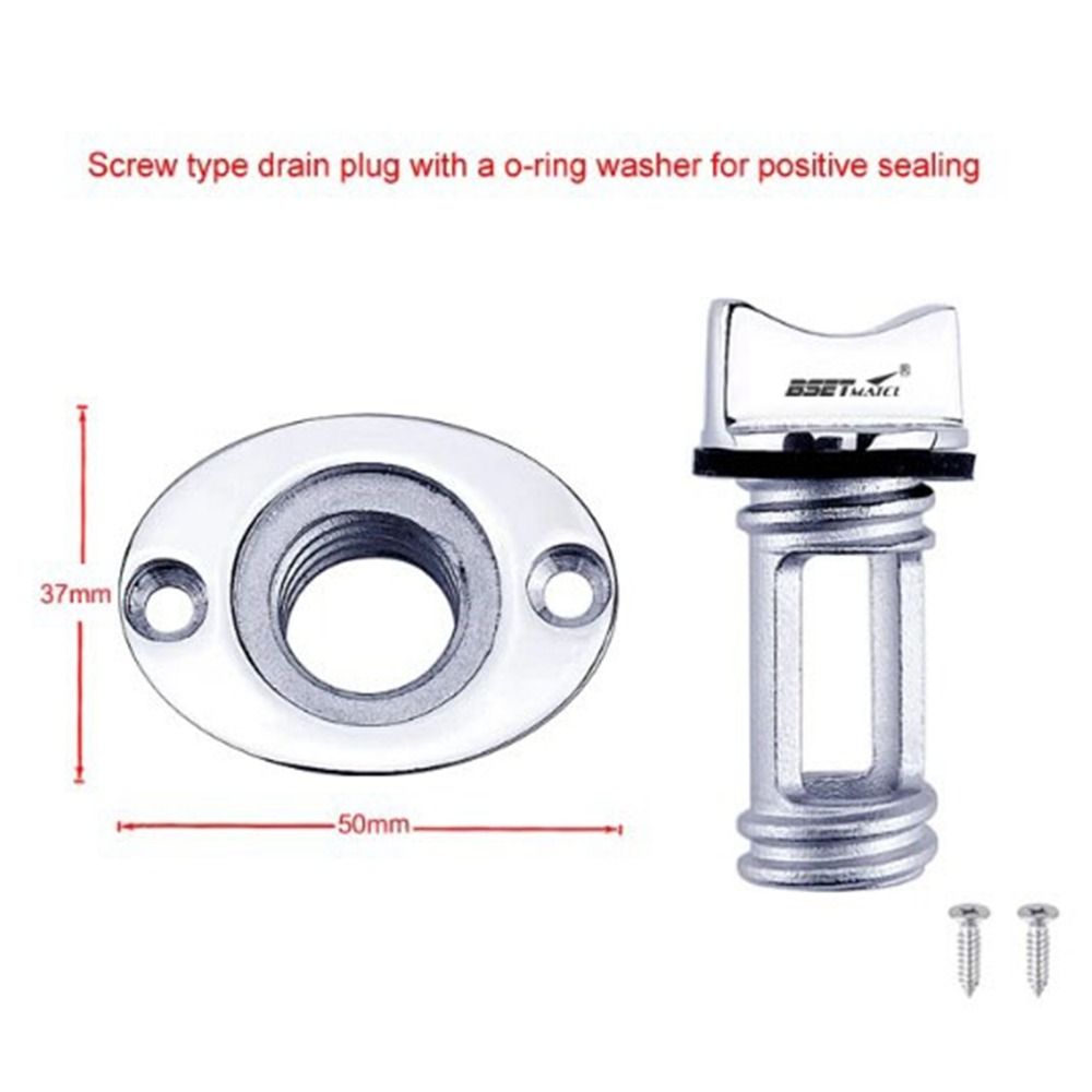 Universal Boat Garboard Transom Hull 1/25mm 3 Colors Drain Plug Socket 316 Stainless Steel Kayak Canoe Accessories