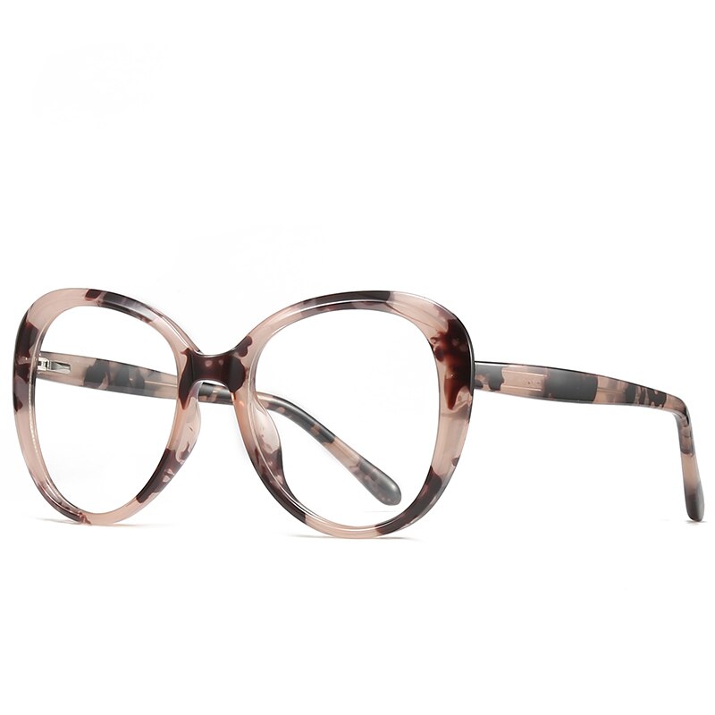 Blue Light Blocking Glasses Frame for Women Eyewear Prescription Eyeglasses Full Rim Spectacles UV400: Leopard