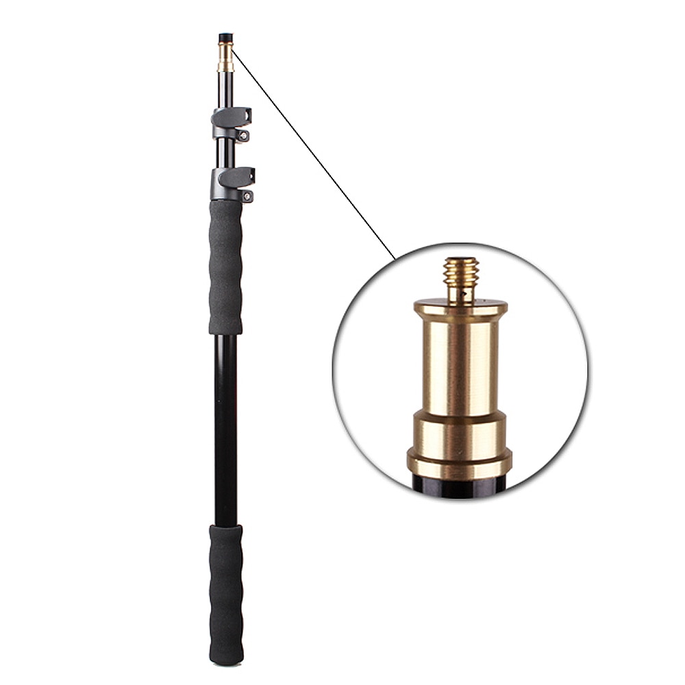Aluminum Alloy Handheld Hand Held Grip Rig Support Rod Flash Light Speedlite Microphone Holder