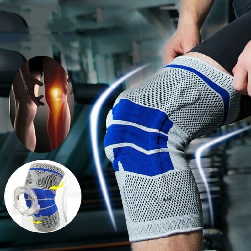 Volle Knie befestigen Gurt Patella Medialen Unterstützung Starke Meniskus Kompression Schutz Laufende Korb Stabilisator Fitnessstudio Sport Pads
