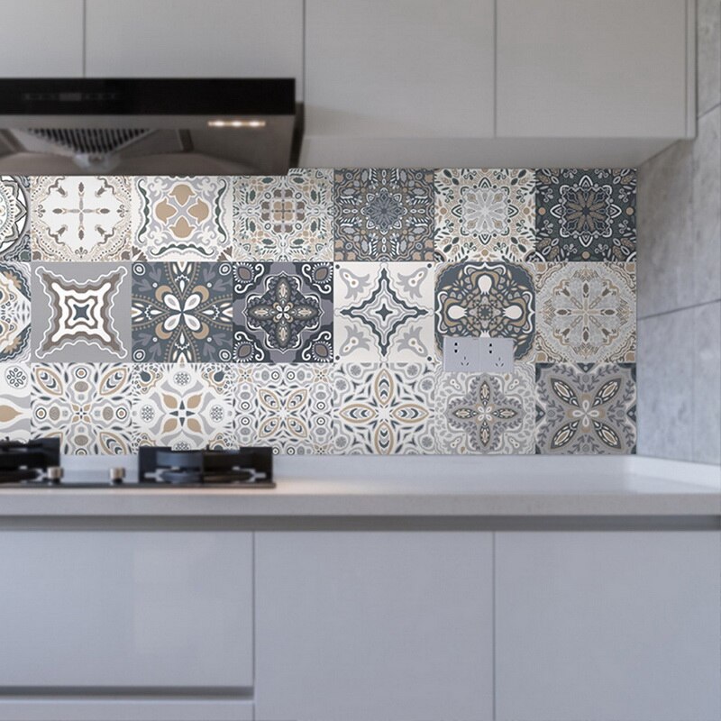 Waterdichte wandtegels sticker, zelfklevend, zelfklevend, zelfklevende achterwand tegel stickers voor huisdecoratie, woonkamer, keuken, badkamer