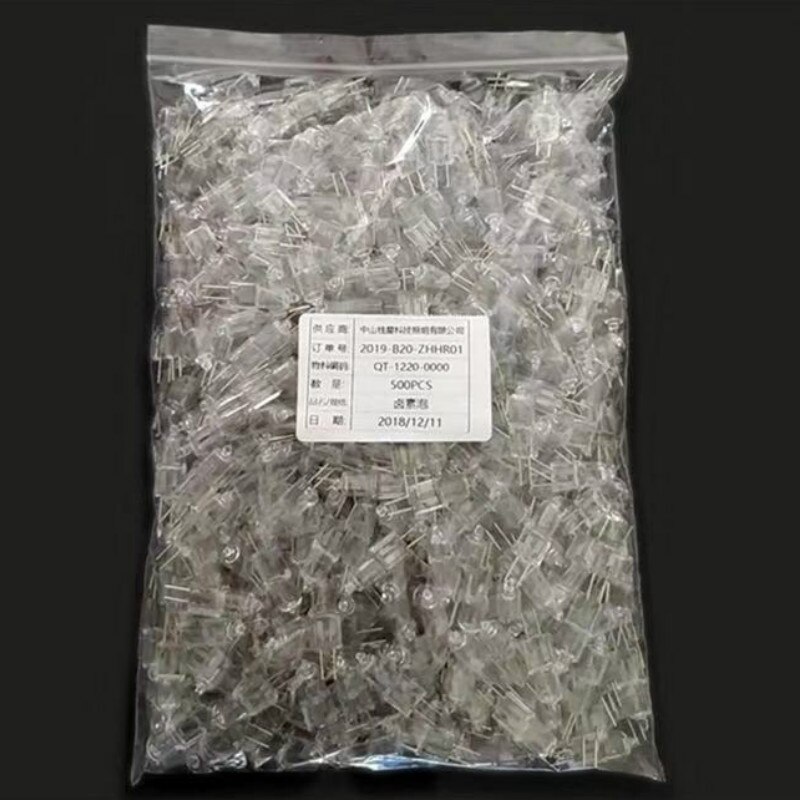 50 stk/parti halogen  g4 lys  g5.3 pære 35w 20w 10w 220v 12v 24v 6v halogener 3000k hvide  g4 halogen pære led udskiftning