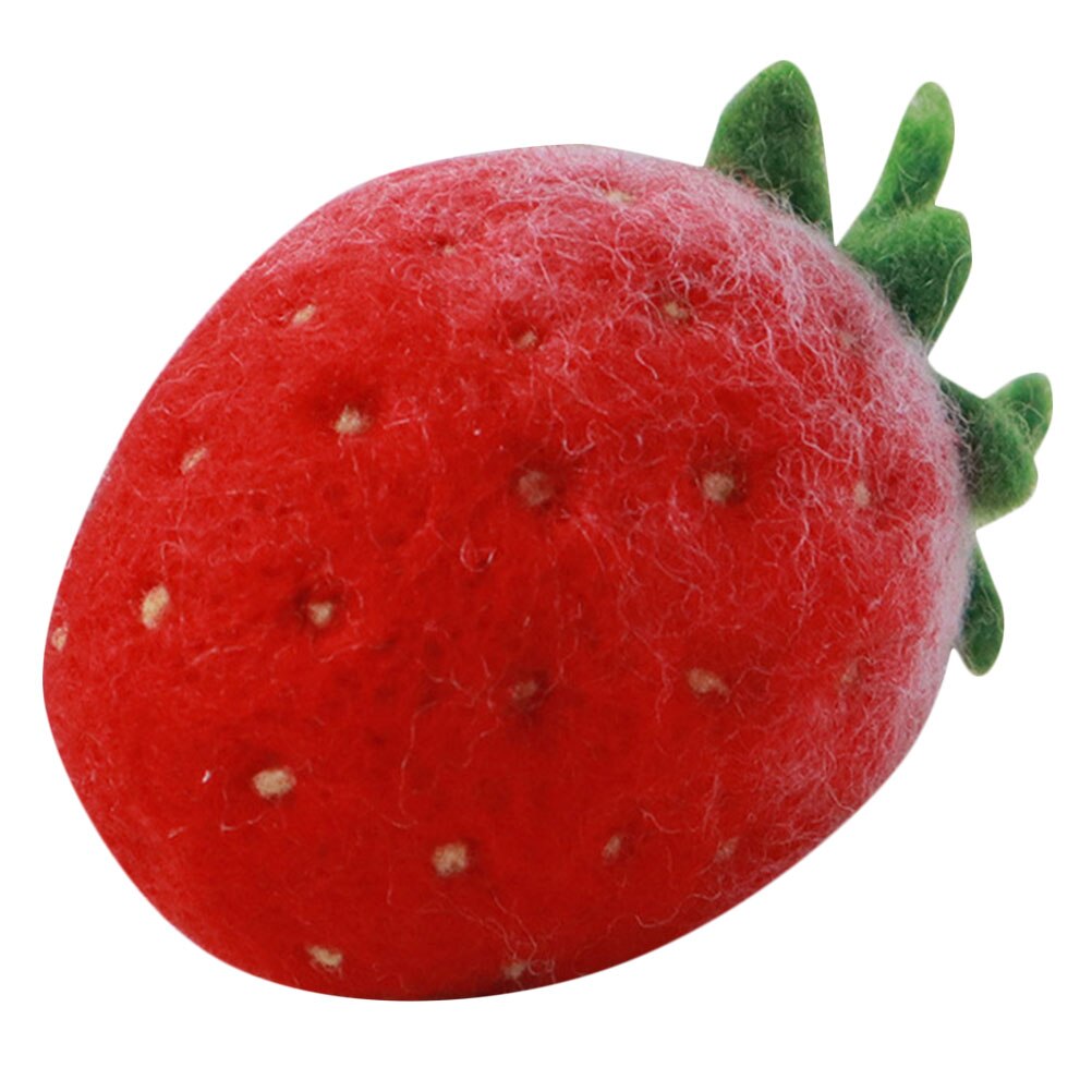1 Juego de adorno colgante de fruta de lana artesanal, artesanía de lana de fieltro de fruta, costura de boda, accesorios para manualidades de lazo de pelo 2022: Gris claro