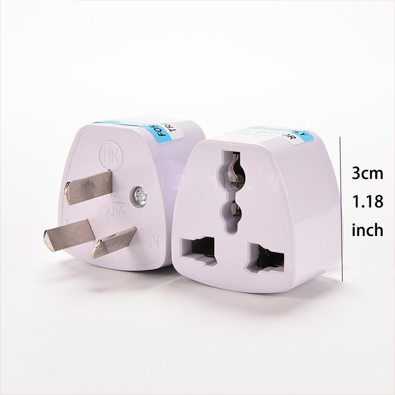 Australien nätkontakt universal 3 -stifts storbritannien/usa/eu till australien/nz ac jordadapter reseadapter för mobiltelefon hushållsapparater