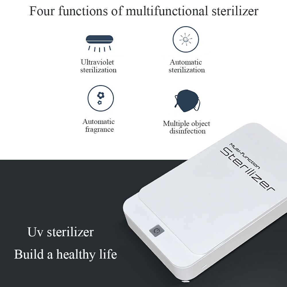 Disinfection Machine Portable UV Sterilizer Cellphone Disinfection Sterilizer Box Dual UV Lights For Small Ornaments Uvc Lights