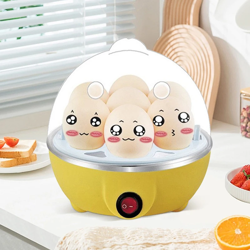 Äggkokare automatisk avstängning hem 7 ägg multifunktionell ångkokt äggkräm kokt äggmaskin frukostartefakt