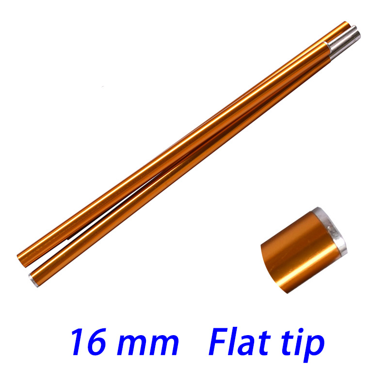 Cest UL 120CM Long Diameter 13MM/16MM/19MM BLACK/RED Color Tent Rod Support Pole Shelter Tarp Canopy Aluminium Alloy: Orange