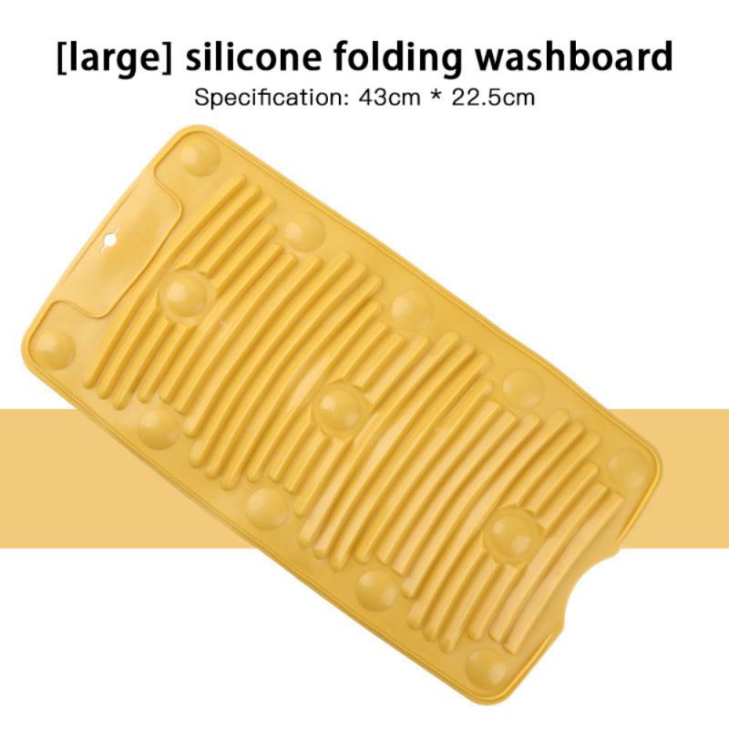 Wash Board Practical Laundry Tool Portable Household Washboard Washing Clothes Socks Manual Washboard Clothes Cleaning Tools: yellow
