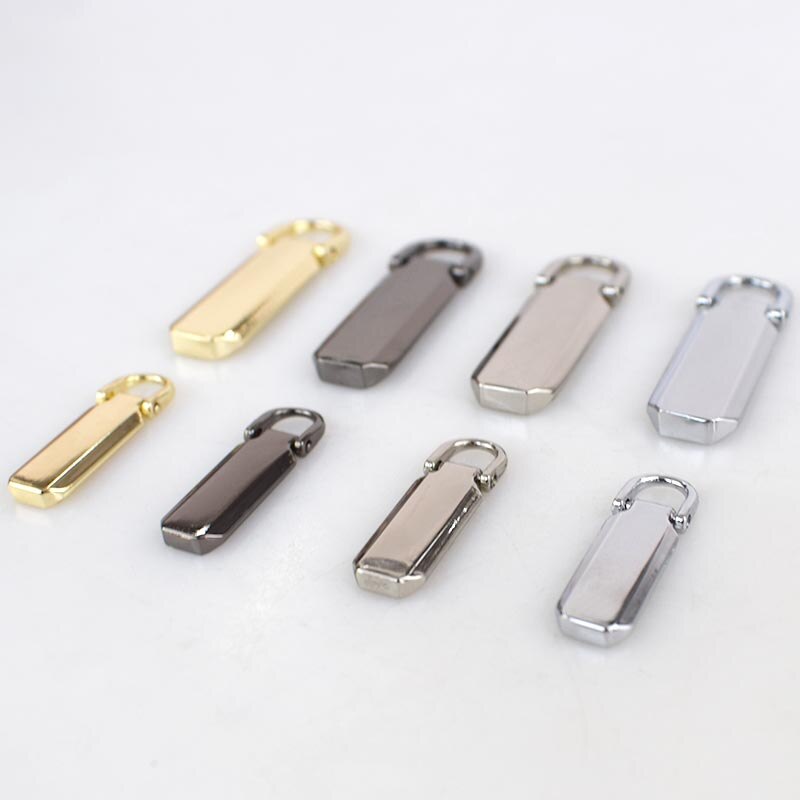 10Pcs Detachable 3# 5# Metal Zipper Pullers for Zip Sliders Head Zippers Repair Kits Zips Pull Tab DIY Accessories KY907