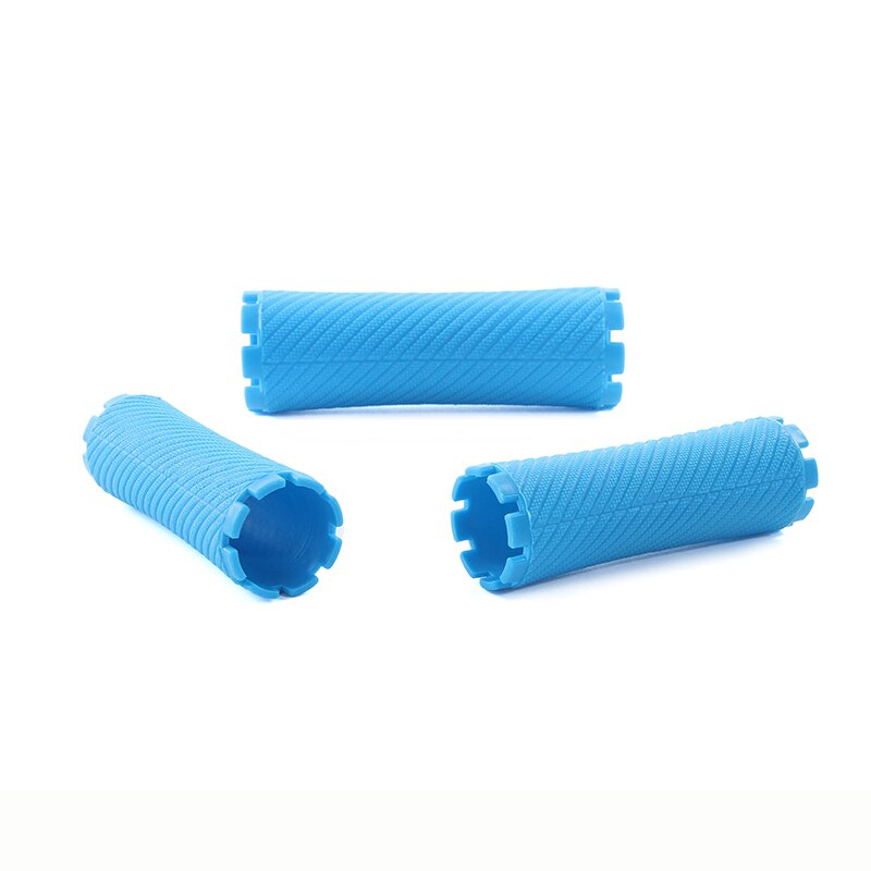 3 Packs/set 15mm Hair Perm Rods with Rubber Bands Kit Cold Permanent Bar Plastic Curlers Rollers Set Wave Fluffy Corn Hair 1507