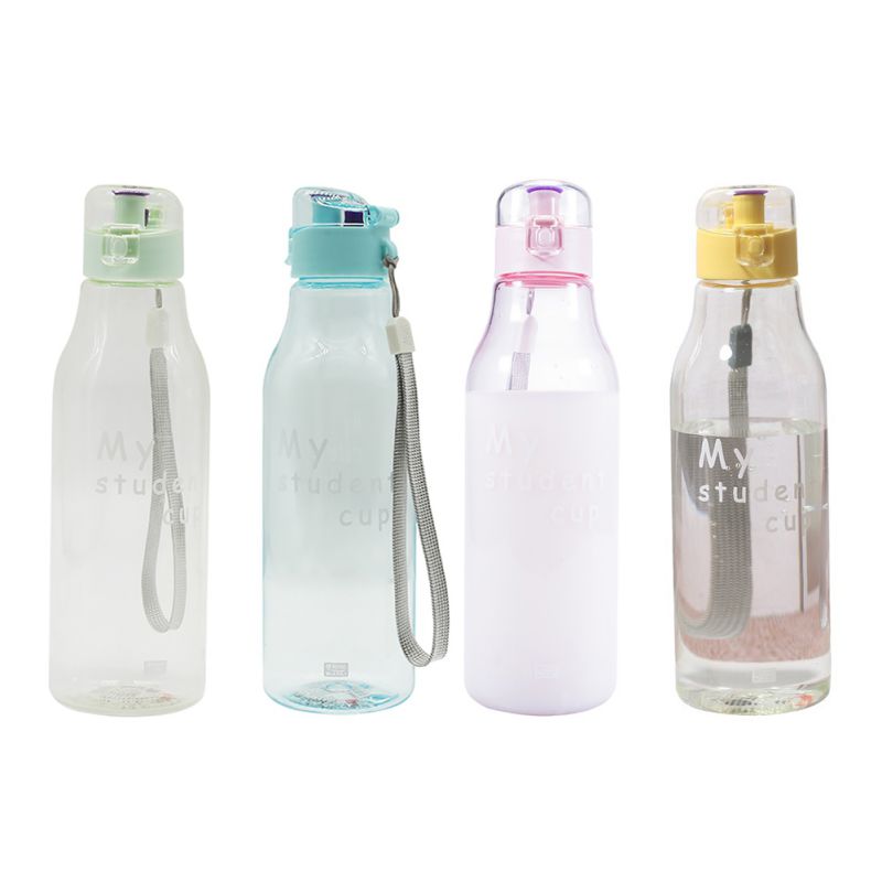 Draagbare Mode Plastic Water Glas Reizen Sport Drinkbeker Slip Vallen Water Drink Fles