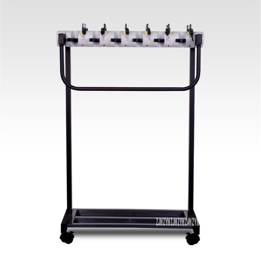 YF-12 12 Heads Office Umbrella Holder Hotel Lobby Mobile Umbrella Kindergarten Stand Metal Umbrella Rack With Lock With Wheel