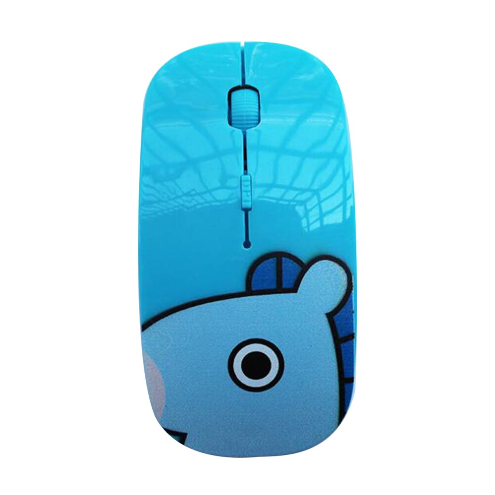 Draagbare Notebook Draadloze Muis Leuke Desktop Computer Kantoor Optische Draadloze Muis Met Usb-ontvanger: 5C