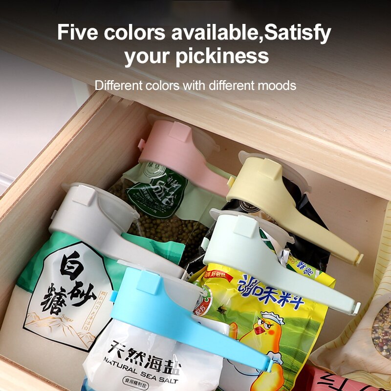 Portable Household Food Sealing Clip Sealing Machine Moisture Proof Food Storage Bag Clip Food Sealing Clip Kitchen Tools TSLM1