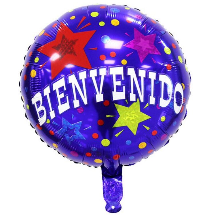 10 Uds. Globos de letras de papel aluminio bienvenidos Bienbenido de 18 pulgadas Bienvenidos a la decoración de globos inflables suppliers para fiestas en casa evento en casa